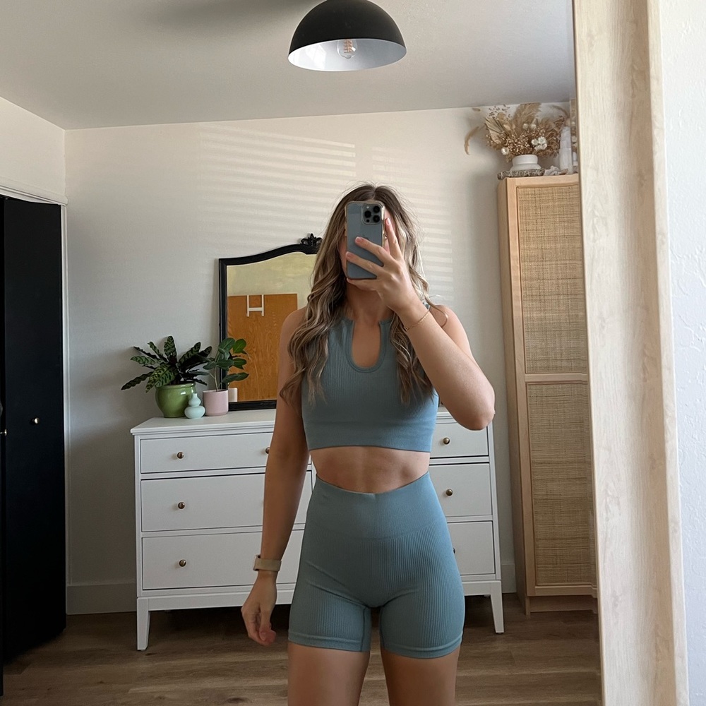 Matching Ribbed workout set